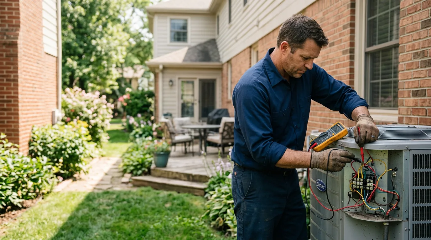 HVAC technician working near Oakdale, CT